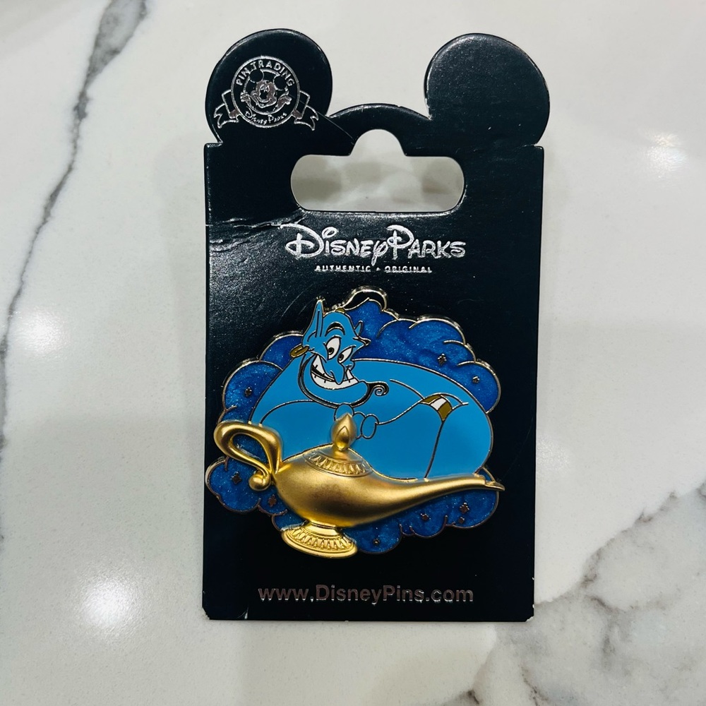 Disneyland Disney Parks Genie With 3D Lamp Pin Trade Authentic Disney